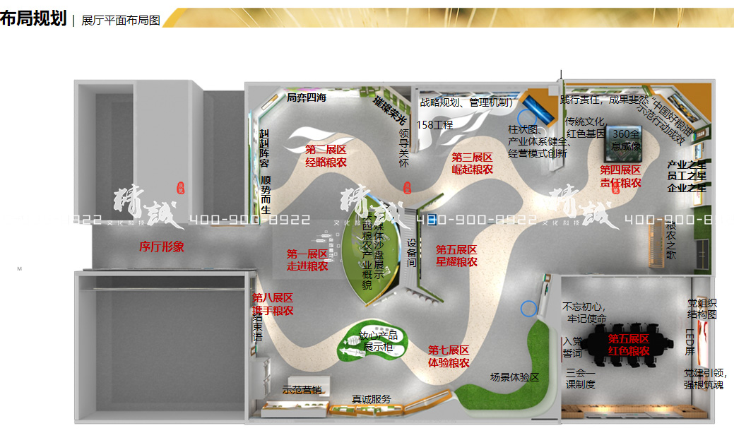 陕西粮农集团展览馆设计方案